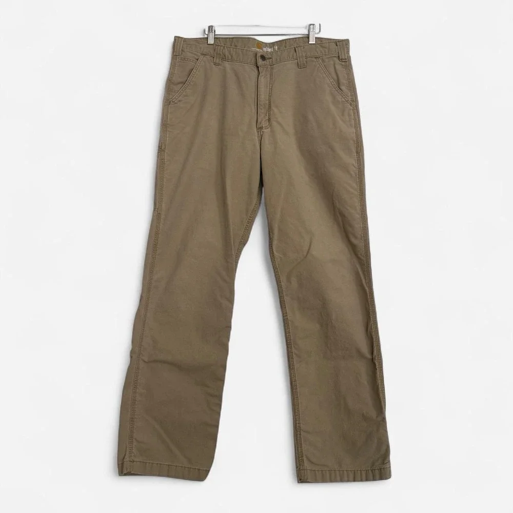 Tan Carhartt relaxed fit pants size